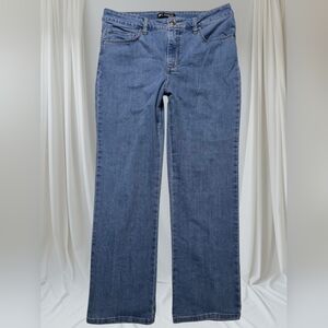 Lee Jeans Size 14 P 14P Petite Stretch Classic Fit Pants Bootcut Style Casual